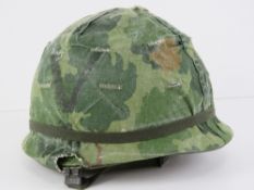 A US 5th Cavalry Vietnam era helmet with