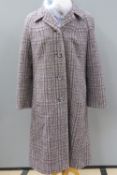 A wool tweed ladies 3/4 length coat by Eastex, 95% wool, 42