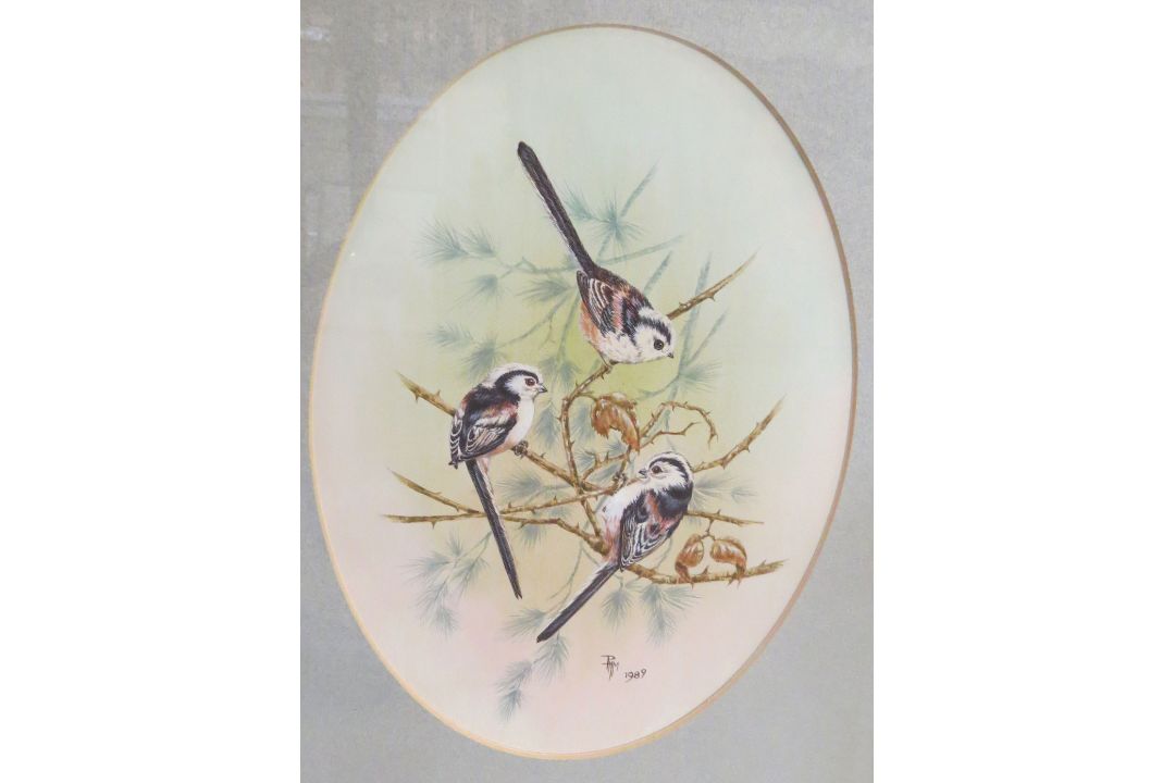 P H M (20th century), Bird studies, two watercolours, both initialled and dated 1986/1989, 30 x 22cm - Image 2 of 2