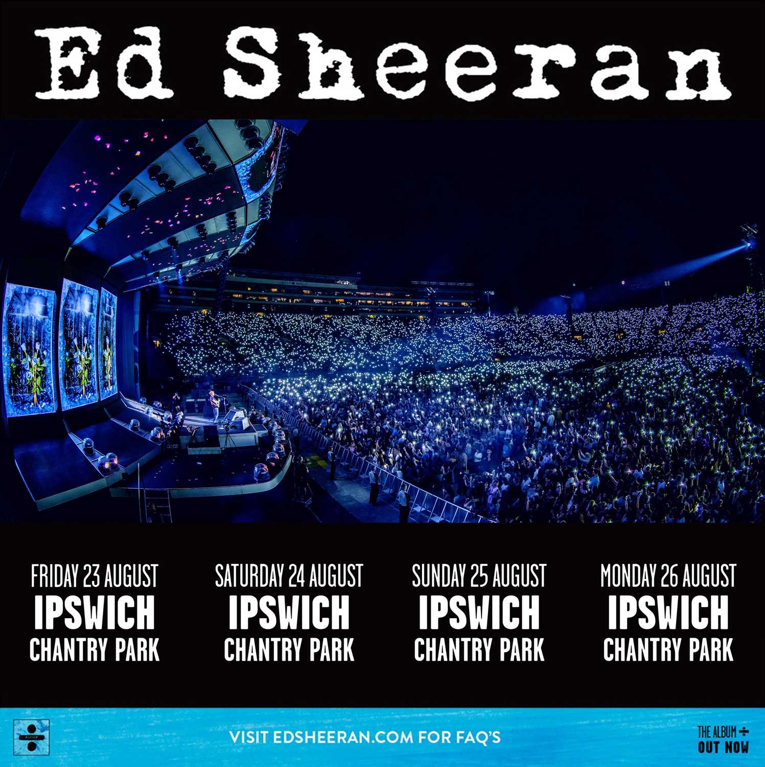 Personalised Signed Ed Sheeran Multiply Tour Programme 2015 and Divide Tour Poster 2019 for 4 - Image 3 of 3