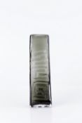 Geoffrey Baxter (1922-1995) for Whitefriars 'Totem' glass vase in willow colourway, pattern no.