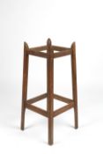 Arts and Crafts stick or umbrella stand, oak 52cm x 38cm