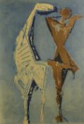 Marino Marini (1901-1980) 'Cheval et Acrobate' print 55cm x 37cm Provenance: Frost & Reed Studios