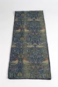William Morris (1834-1896) for Morris & Co 'Bird' woven wall hanging, 20th Century, blue and green