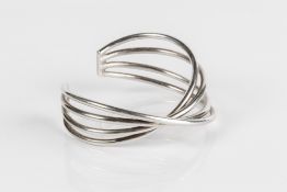 Allan Scharff (b. 1945) for Georg Jensen 'Alliance' bangle, silver, stamped '925S Denmark', 47g