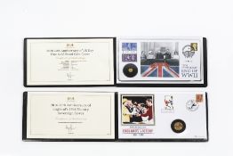 Queen Elizabeth II sovereign 2016 50th anniversary of England's 1966 Victory sovereign cover and a