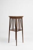 In the manner of Edward William Godwin (1833 - 1886) jardiniere stand or side table, mahogany 33cm x