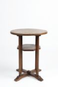 Heals style occasional table, oak, unmarked 57.5cm x 46cm