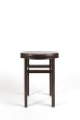 Art Deco Bakelite topped table on oak base, the top of the table with impressed marks G B Ltd H W