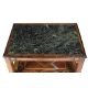 Marble and walnut side table Dutch, 18th Century with inlay to the supports and shelf, 60cm x - Image 6 of 6
