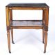 Marble and walnut side table Dutch, 18th Century with inlay to the supports and shelf, 60cm x - Image 4 of 6