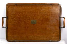 Oak tray Edwardian, 71cm x 42cm