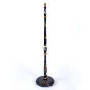 Painted standard lamp with Chinese figures, circa 1930, 154cm high Provenance: Long Court, Randwick,