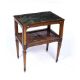 Marble and walnut side table Dutch, 18th Century with inlay to the supports and shelf, 60cm x - Image 1 of 6