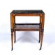 Marble and walnut side table Dutch, 18th Century with inlay to the supports and shelf, 60cm x - Image 2 of 6