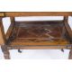 Marble and walnut side table Dutch, 18th Century with inlay to the supports and shelf, 60cm x - Image 5 of 6