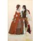 Lorenzo Ghiglia (b. 1936) costume design for 'Dido And Aeneas', dated 1966, framed glazed, - Image 1 of 4
