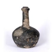 Garlic neck vase Chinese, Han dynasty (206 BC-AD 220) with a stylized rim and globular body, 26cm