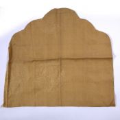 Imperial yellow silk damask throne back Chinese, 19th Century 70cm x 64cm