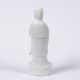 Blanc de chine standing figure of Guanyin Chinese, early 19th Century heavily potted, on a wave - Image 2 of 3