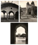 Group of three early photos of Indian temples India to include Fatepur Sikri, the Taj Mahal and