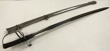 An early 20th Century officer's dress sword inscribed to the back of the blade 