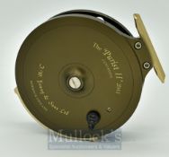 J.W Young & Son Purist II Model 2041 centre pin reel in as new condition, 4.5” dia., bickerdyke line