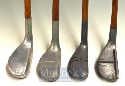 4x Various Alloy Mallet Socket Neck Putters to include the McDougal patent applied bore through