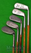 Half Set of Stainless Clubs to include 4x irons of which include 2x Irons and mashie by Tom