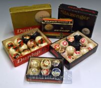 Selection of Dunlop 65 Wrapped Golf Balls include 1,2, 3 & 4 types, largely dimple examples,