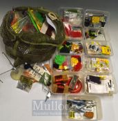 Selection of Fly Tying Accessories – Large collection of Capes, feathers, flies, fly tying stand,
