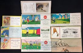 Collection of unused American Golfing Theme Company Advertising Blotters from the 1920’s onwards (9)