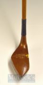 Rare ‘Silvasol’ for JR Smith Wooden Mallet Head Putter with extremely sharp pointed toe, socket neck