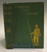 Gallichan W M – Fishing in Wales, circa 1903, 2nd edition with folding map, original green cloth