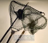 Selection of Fishing Landing Nets – Hardy Atlas, Fosters spring operated net together with Sharpes