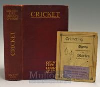 Horace G Hutchinson Cricket Books - Country Life Library of Sport published 1903 together with