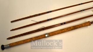 Sharpe Rod: Fine J.S Sharpe Ltd Aberdeen “Scottie” brand 13ft 3pc spliced split cane salmon fly