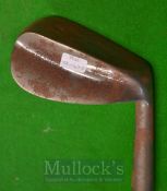 ‘Skoogee’ Patent Niblick with a wide flanged sole and concave face
