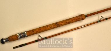 Hardy Rod: Fine Hardy “The Hardy Wanless” 8ft 2pc palakona spinning rod ser.no. H19696 - red Agate