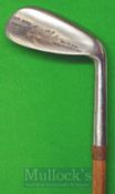 Superb Polished Jack White of Gullane Palakona Shafted No.8 Iron with a grooved flanged sole,
