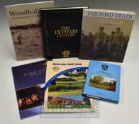Golf Centenary/History mixed selection of various golf club books a 2x signed (6) – The Lytham