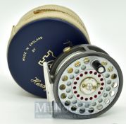 Fine Hardy “The Featherweight” 2 7/8 inch alloy trout fly reel - with smooth alloy foot,