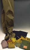Selection of Fishing Accessories – LLB Fly fishing waders with feet, keep bag together with Rod bags