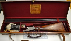 Joseph Braddell & Son Castle Place Belfast 12g side lock ejector ser. no.7379 - top lever opening