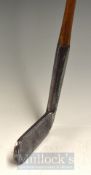 R White Maker St Andrews Heavy Straight Blade Putter c.1890 with sharp hosel markings, measures