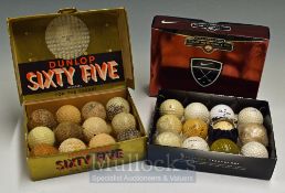 Selection of Square Mesh and Dimple Golf Balls to include Silver King, Spalding Kro-Flite, Coblin,