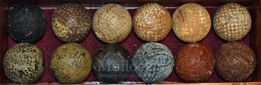Selection of Early Golf Balls to include ‘The Colonel’ bramble pattern, Kestrel dimple, Blue Flash