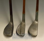 3x Alloy Head Putters to include an SS model, a wray model upright lie, and a U model with ridged