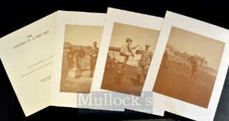 Collection of Prestwick Golfing Photographs titled The Golfers of a Past Era 1884-94 comprising a