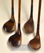 2x Harry Vardon Large Size Woods to include a driver and a brassie, plus a small head Anderson of St